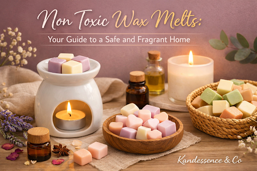 Hand-poured Non Toxic wax melts made from premium soy coconut wax. Perfect for creating a safe and fragrant home environment.